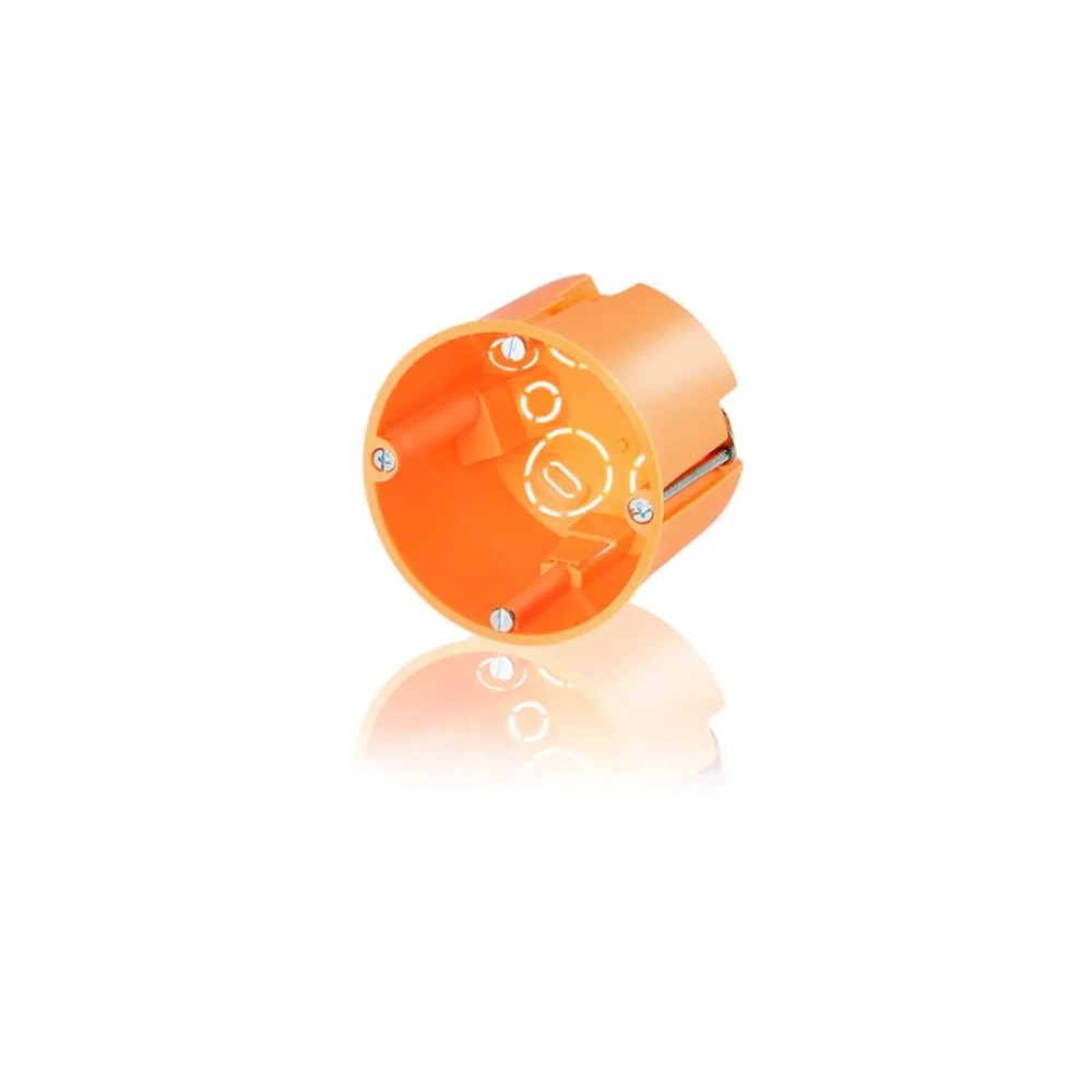 Produktbild för Frontbox 1 modul Ø68 mm, djup 61 mm, med monteringsskruvar....