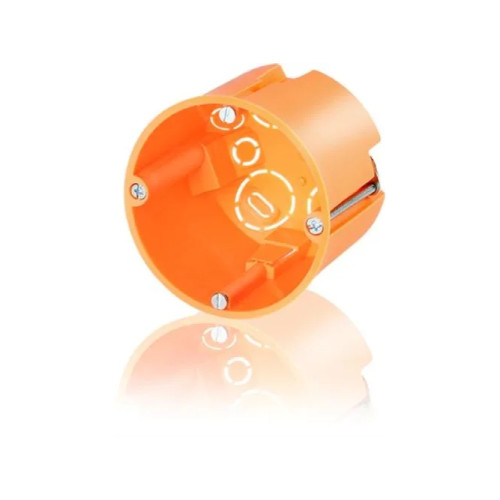zevercsslr Frontbox 1 modul Ø68 mm, djup 61 mm, med monteringsskruvar....