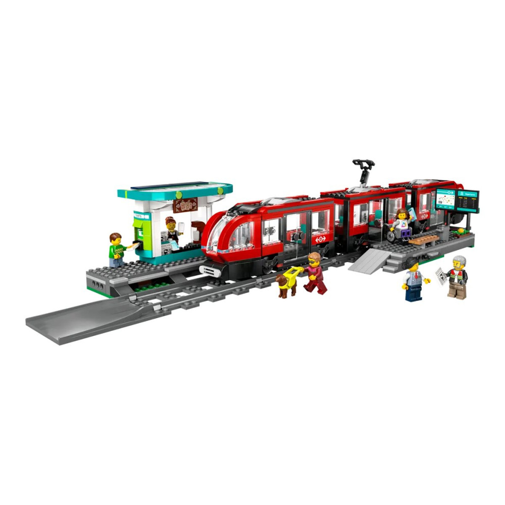 Produktbild för LEGO City 60423 - Downtown Streetcar and Station - byggsats
