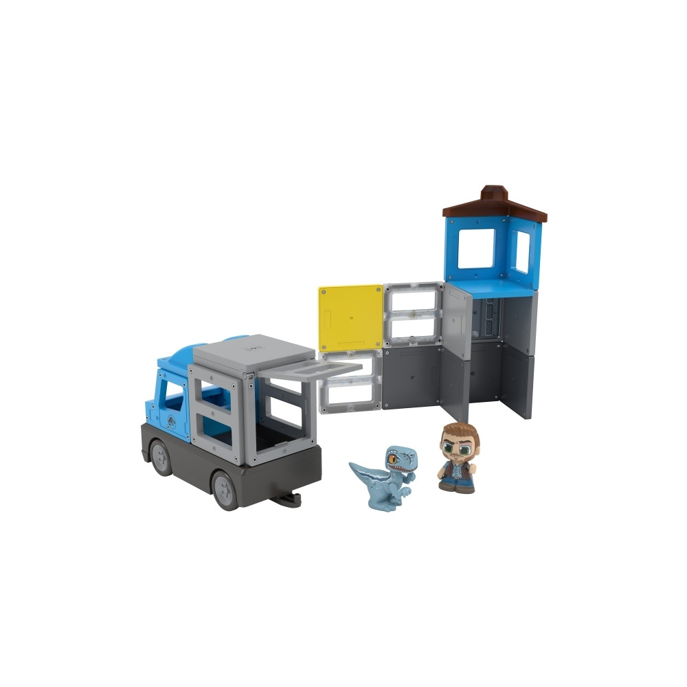 Produktbild för Tile Town Jurassic World Dino Räddning, Magnetiskt byggset 2...