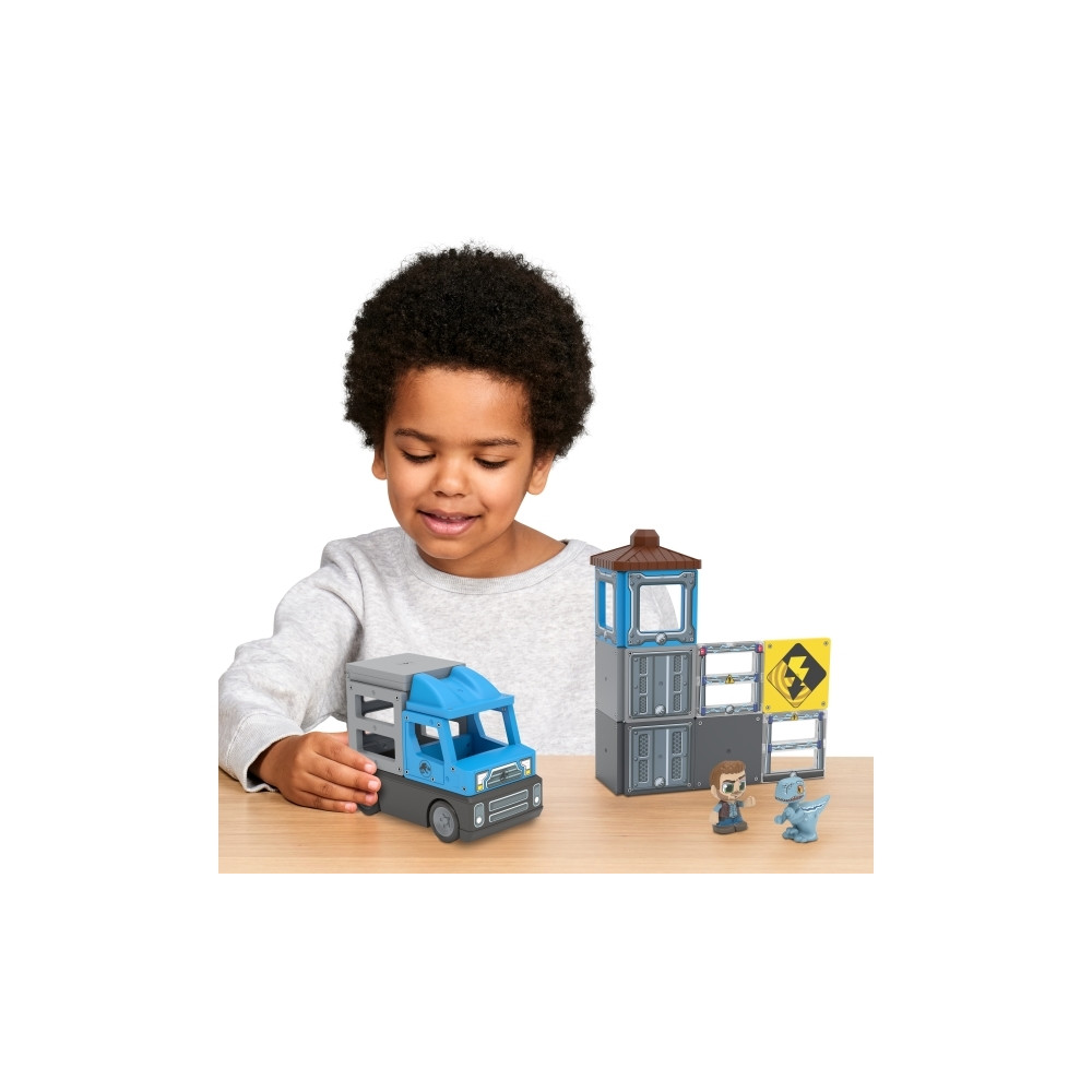 Produktbild för Tile Town Jurassic World Dino Räddning, Magnetiskt byggset 2...