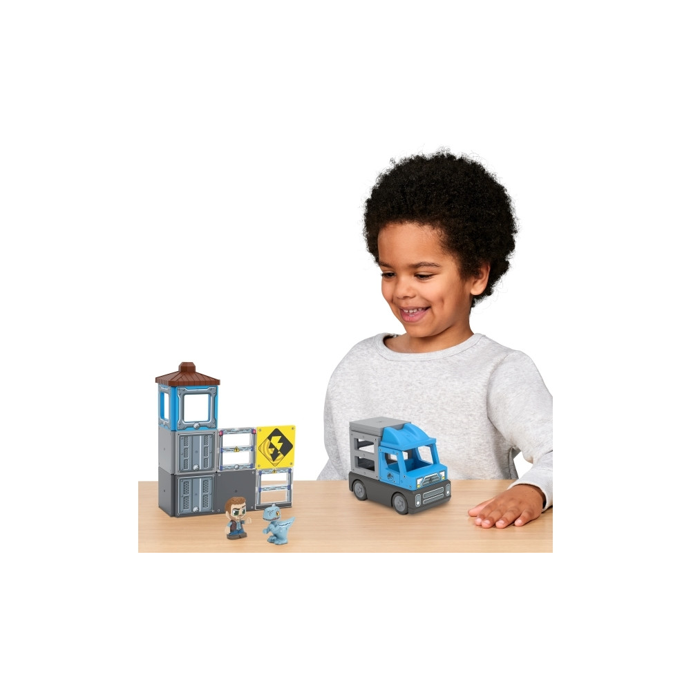 Produktbild för Tile Town Jurassic World Dino Räddning, Magnetiskt byggset 2...