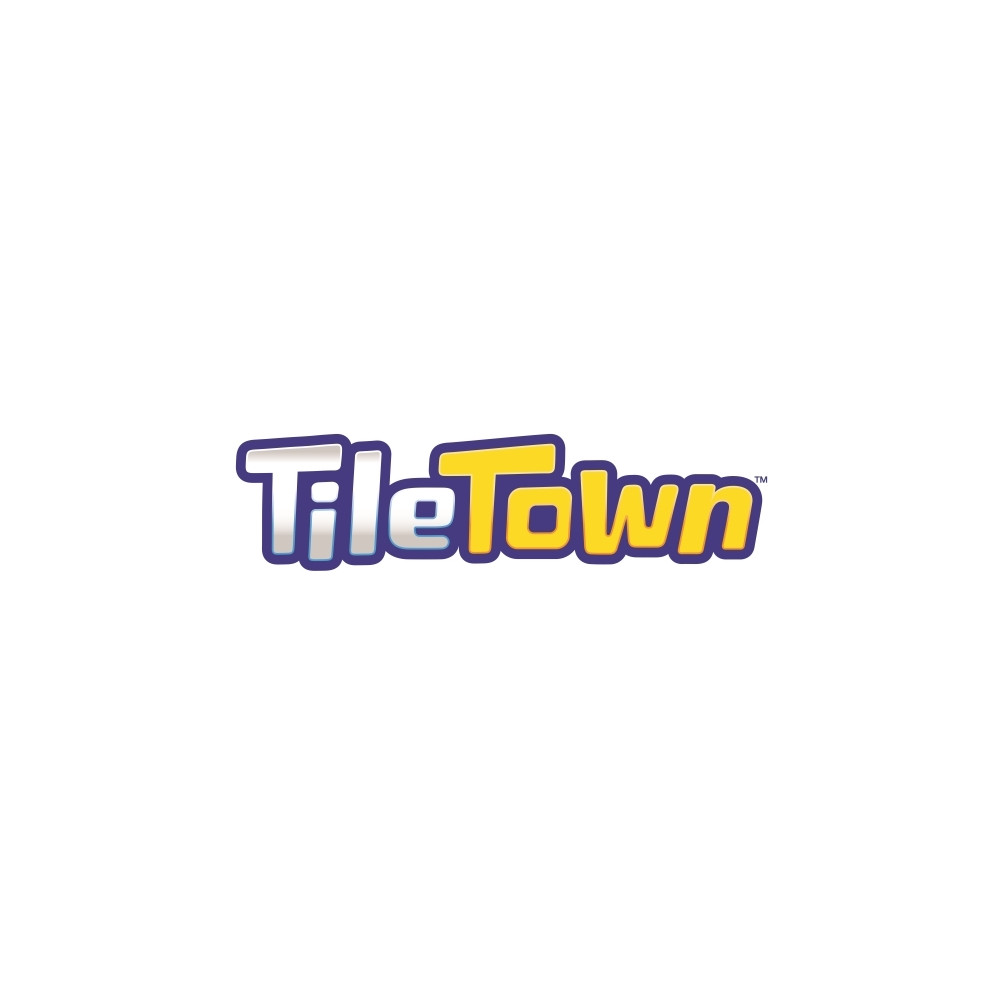 Produktbild för Tile Town Brandbil, Magnetiskt Bygg Lekset med Ljus och Ljud...