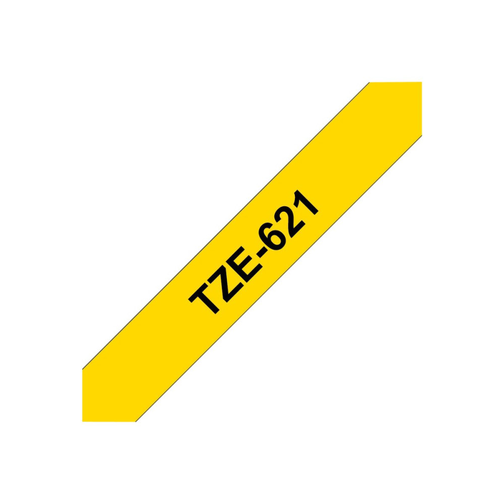 Produktbild för Brother TZe-621 - bandlaminat - 1 kassett(er) - Rulle (0,9 cm x 8 m)