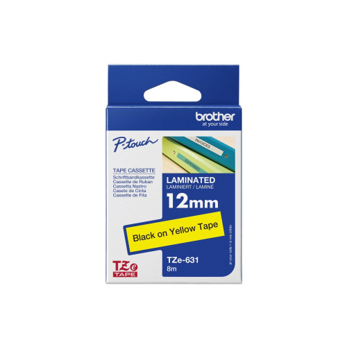 Brother Brother TZe-631 - bandlaminat - 1 kassett(er) - Rulle (1,2 cm x 8 m)