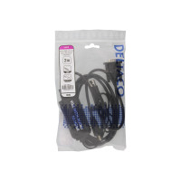 Produktbild för DELTACO HDMI-kabel - HDMI/VGA/ljud/USB - 2 m