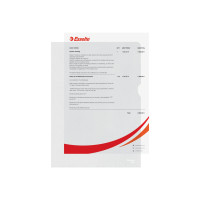 Produktbild för Esselte Standard Plus - L-formad mapp - för A4 - kapacitet: 40 ark - transparent