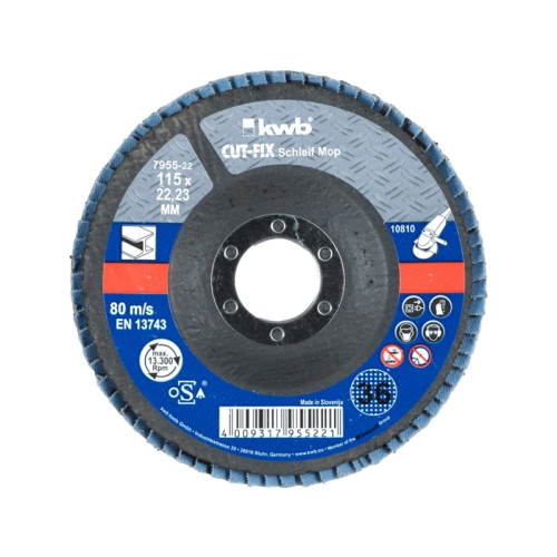kwb CUT-FIX, Slipskiva, Metall, 2,2 cm, 11,5 cm, Svart, Blå,... - Slipmaskiner