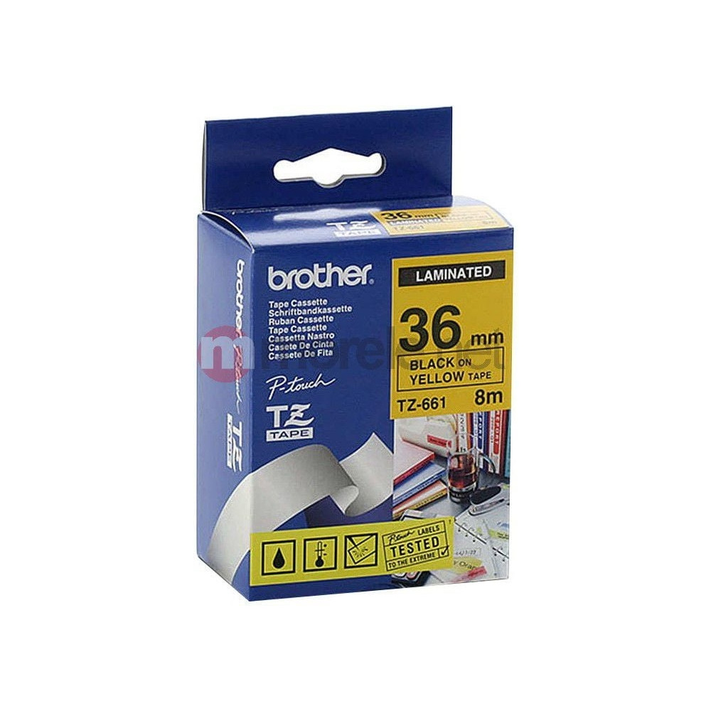 Produktbild för Brother TZe-661 - bandlaminat - 1 kassett(er) - Rulle 3,6 cm x 8 m)
