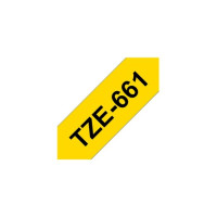 Produktbild för Brother TZe-661 - bandlaminat - 1 kassett(er) - Rulle 3,6 cm x 8 m)