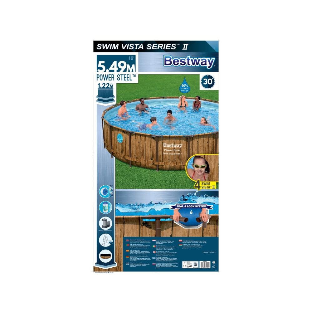 Produktbild för Bestway Power Steel™ Swim Vista Series™ Pool Set
