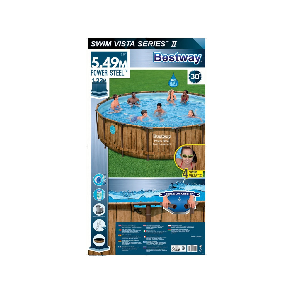 Produktbild för Bestway Power Steel™ Swim Vista Series™ Pool Set