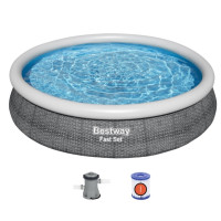 Produktbild för Bestway® Fast Set™ Round Inflatable Pool Set 3.66 m x 76 cm...