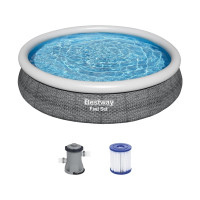 Produktbild för Bestway® Fast Set™ Round Inflatable Pool Set 3.66 m x 76 cm...