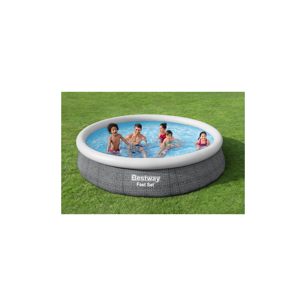 Produktbild för Bestway® Fast Set™ Round Inflatable Pool Set 3.66 m x 76 cm...