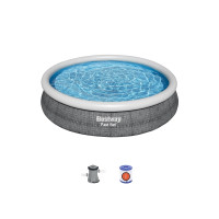 Produktbild för Bestway® Fast Set™ Round Inflatable Pool Set 3.66 m x 76 cm...
