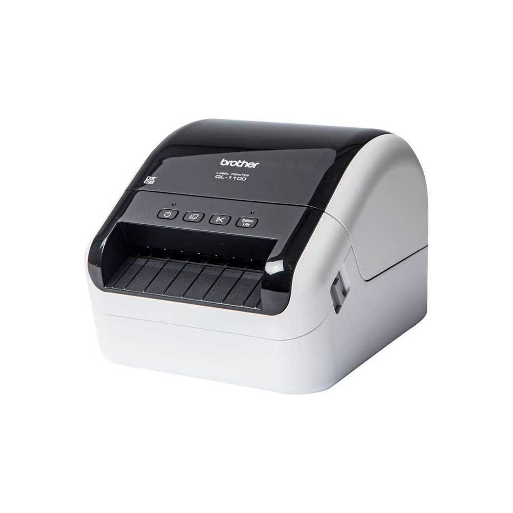 Produktbild för Brother QL-1100c - etikettskrivare - svartvit - direkt termisk