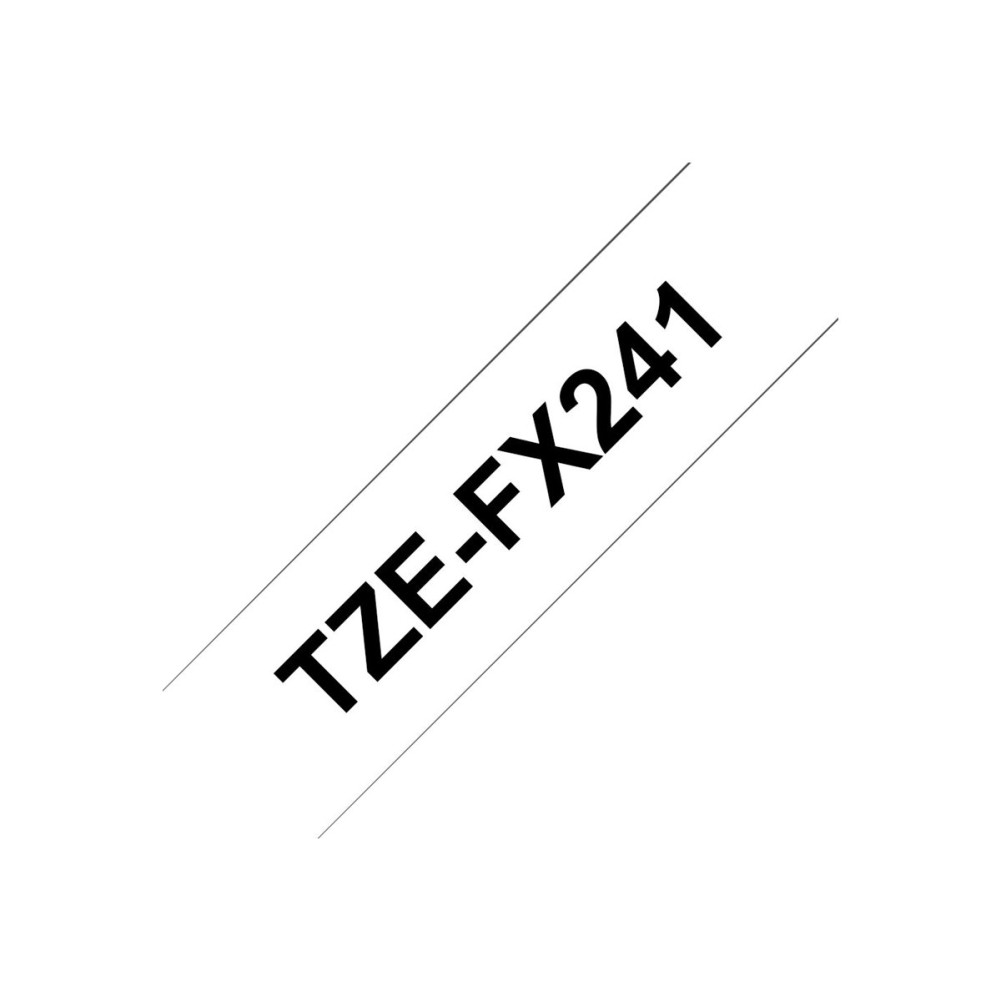 Produktbild för Brother TZe-FX241 - flexibel ID-tejp - 1 kassett(er) - Rulle (1,8 cm x 8 m)