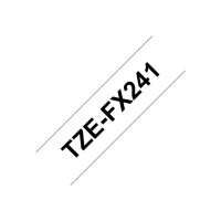 Produktbild för Brother TZe-FX241 - flexibel ID-tejp - 1 kassett(er) - Rulle (1,8 cm x 8 m)