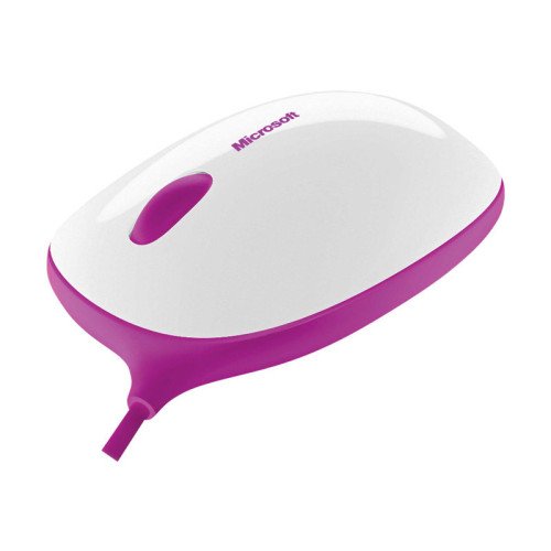 Microsoft Microsoft Express Mouse - mus - USB - vit, rosa