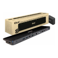 Produktbild för Club 3D CSV-1565 - dockningsstation - USB-C - VGA, HDMI, DP - 1GbE