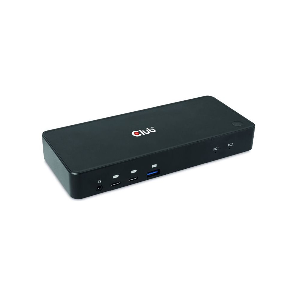 Produktbild för Club 3D CSV-1585 - dockningsstation - USB-C x 2 - DP, HDMI - 1GbE