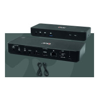 Produktbild för Club 3D CSV-1585 - dockningsstation - USB-C x 2 - DP, HDMI - 1GbE