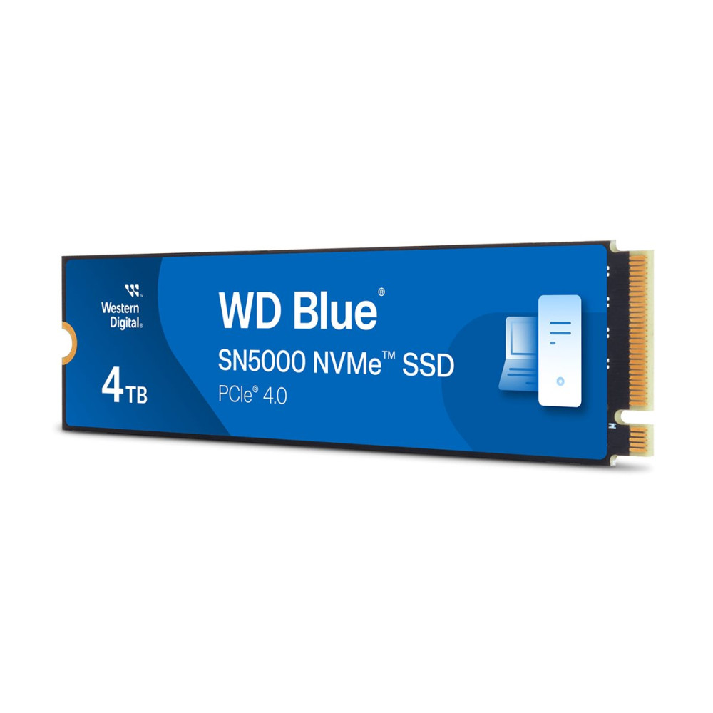 Produktbild för WD Blue SN5000 WDS400T4B0E - SSD - 4 TB - PCIe 4.0 x4 (NVMe)
