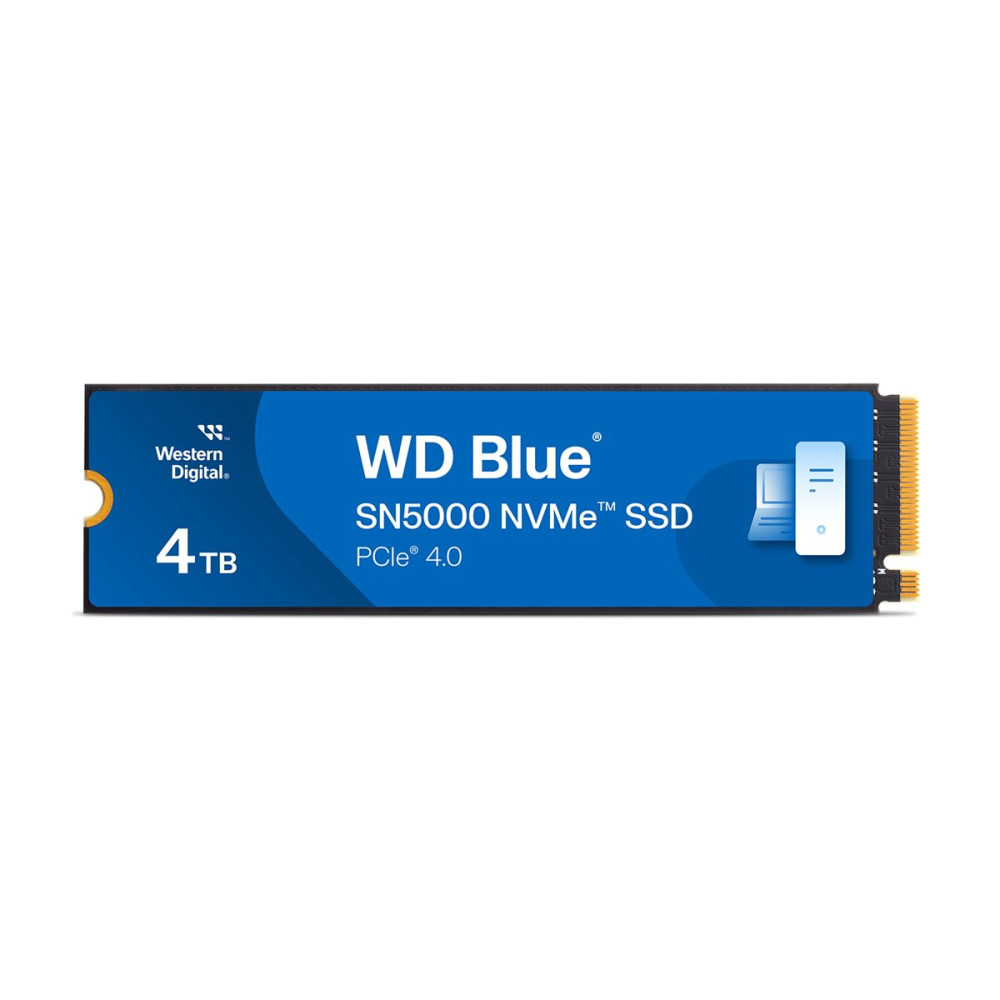 Produktbild för WD Blue SN5000 WDS400T4B0E - SSD - 4 TB - PCIe 4.0 x4 (NVMe)