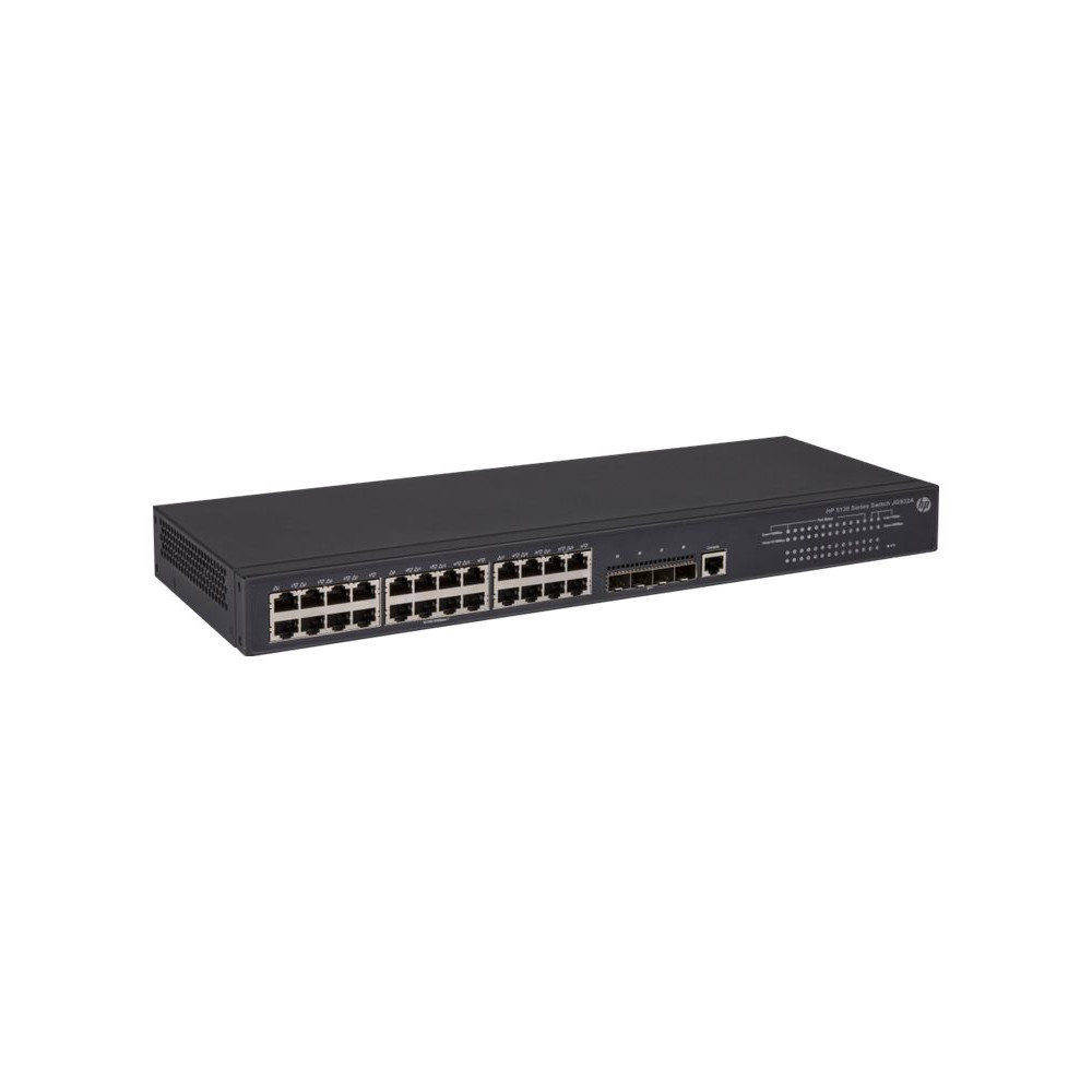 Produktbild för HPE 5130-24G-4SFP+ EI - switch - 24 portar - Administrerad - rackmonterbar