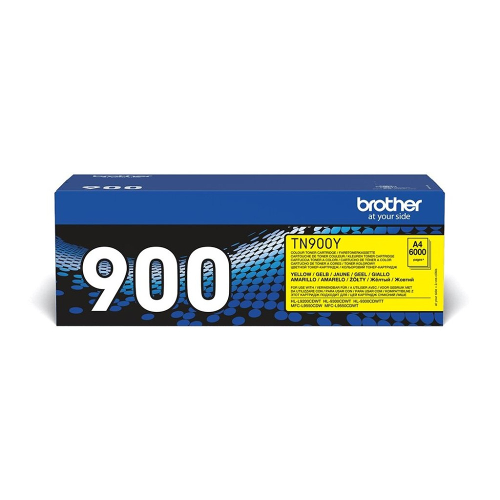 Produktbild för Brother TN900y - gul - original - tonerkassett