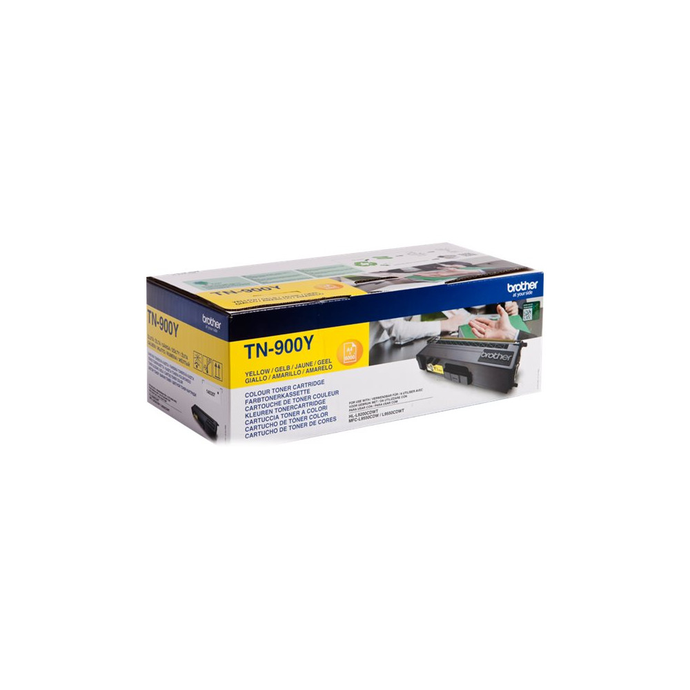 Produktbild för Brother TN900y - gul - original - tonerkassett