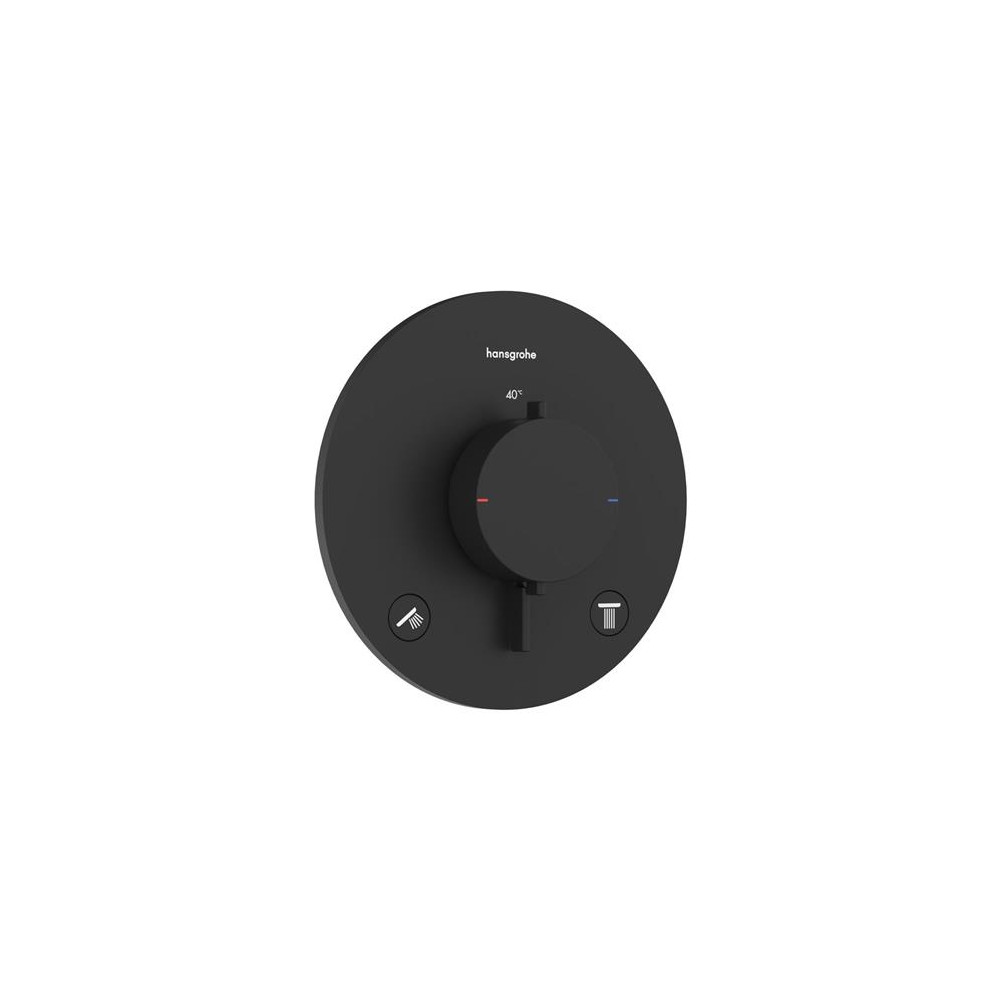 Produktbild för HG Ecostat Comfort S inbyggnadsarmatur med avstängning för 2...