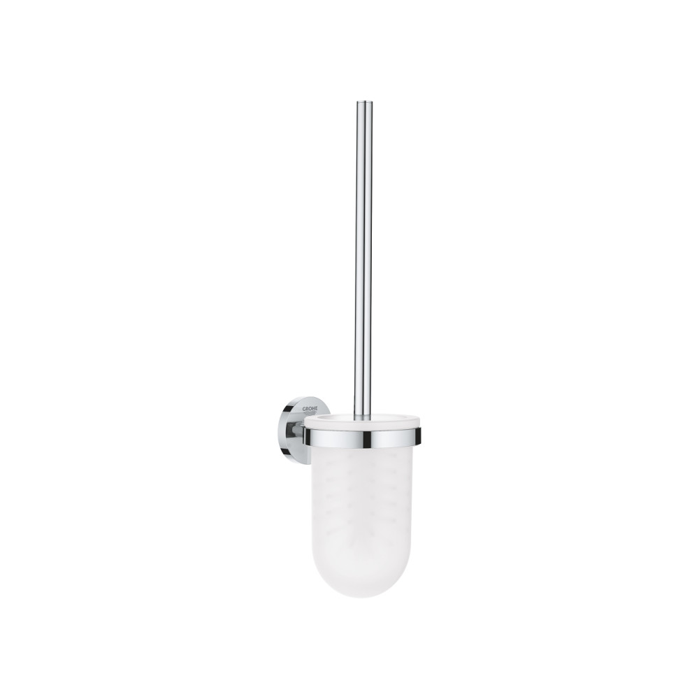 Produktbild för GROHE Essentials, Toalettborste och hållare, Krom, Glas, Met...