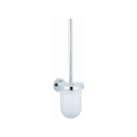 Produktbild för GROHE Essentials, Toalettborste och hållare, Krom, Glas, Met...