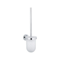 Produktbild för GROHE Essentials, Toalettborste och hållare, Krom, Glas, Met...