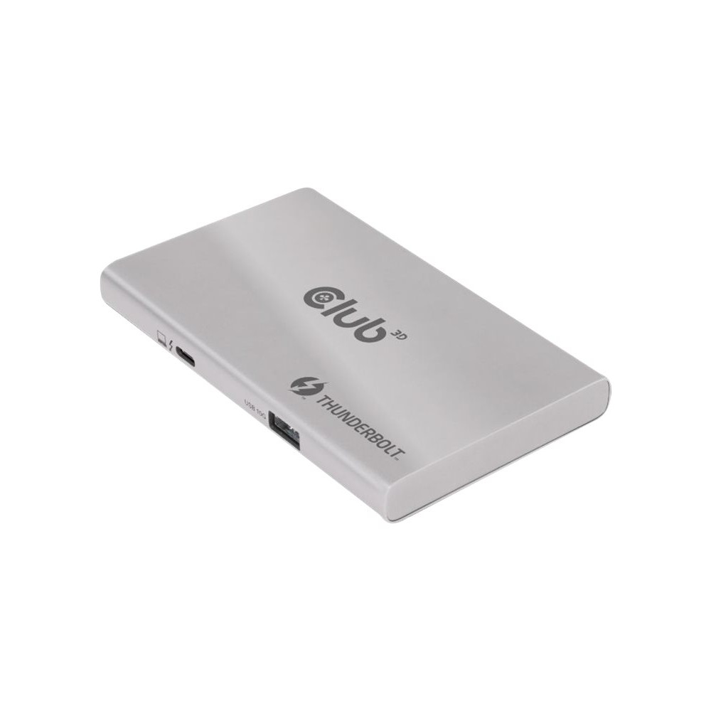 Produktbild för Club 3D Thunderbolt 4 Portable 5-in-1 Hub with Smart Power - dockningsstation - Thunderbolt 4