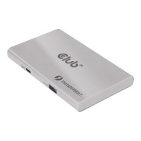 Produktbild för Club 3D Thunderbolt 4 Portable 5-in-1 Hub with Smart Power - dockningsstation - Thunderbolt 4