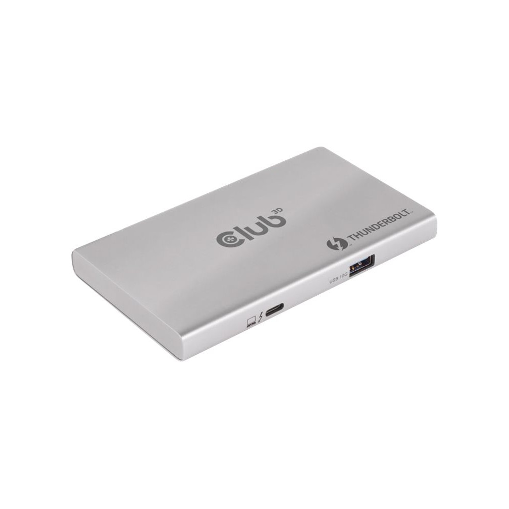 Produktbild för Club 3D Thunderbolt 4 Portable 5-in-1 Hub with Smart Power - dockningsstation - Thunderbolt 4