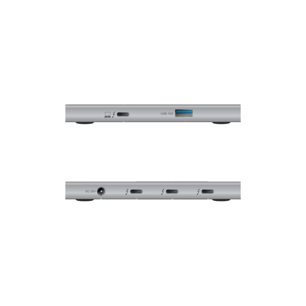 Produktbild för Club 3D Thunderbolt 4 Portable 5-in-1 Hub with Smart Power - dockningsstation - Thunderbolt 4