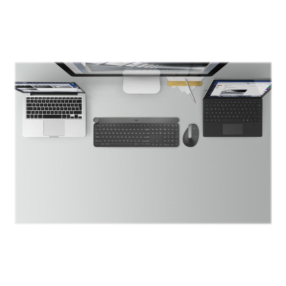 Produktbild för Logitech Lift Vertical Ergonomic Mouse - vertikal mus - Bluetooth, 2.4 GHz - grafit