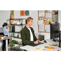 Produktbild för Logitech Lift Vertical Ergonomic Mouse - vertikal mus - Bluetooth, 2.4 GHz - grafit