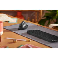 Produktbild för Logitech Lift Vertical Ergonomic Mouse - vertikal mus - Bluetooth, 2.4 GHz - grafit