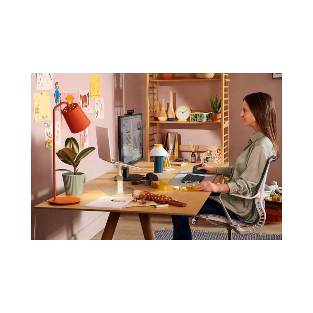 Produktbild för Logitech Lift Vertical Ergonomic Mouse - vertikal mus - Bluetooth, 2.4 GHz - grafit