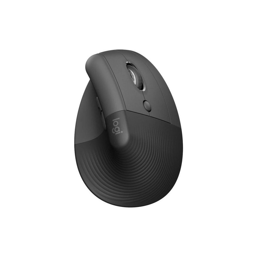 Produktbild för Logitech Lift Vertical Ergonomic Mouse - vertikal mus - Bluetooth, 2.4 GHz - grafit