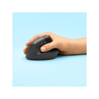Produktbild för Logitech Lift Vertical Ergonomic Mouse - vertikal mus - Bluetooth, 2.4 GHz - grafit