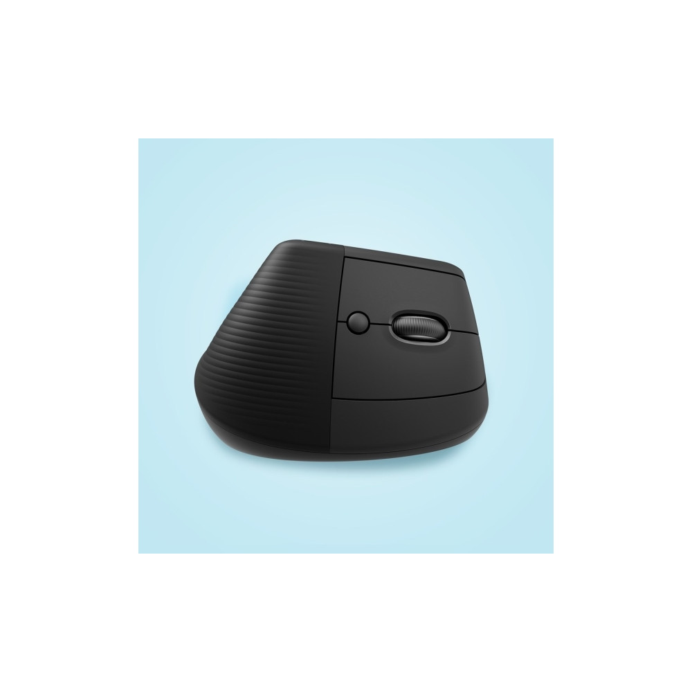 Produktbild för Logitech Lift Vertical Ergonomic Mouse - vertikal mus - Bluetooth, 2.4 GHz - grafit