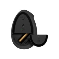 Produktbild för Logitech Lift Vertical Ergonomic Mouse - vertikal mus - Bluetooth, 2.4 GHz - grafit