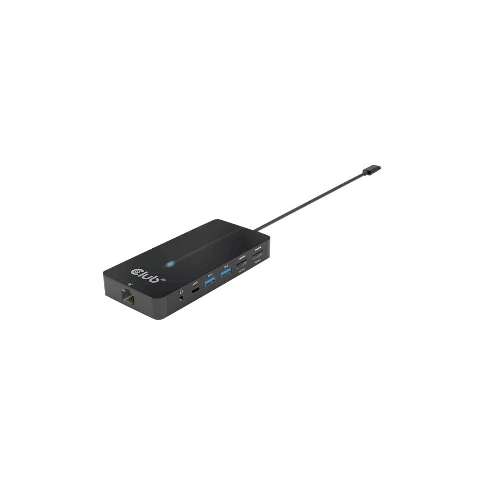 Produktbild för Club 3D CSV-1595 - dockningsstation - USB-C 3.2 Gen 1 - 2 x HDMI - 1GbE