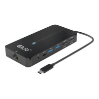 Produktbild för Club 3D CSV-1595 - dockningsstation - USB-C 3.2 Gen 1 - 2 x HDMI - 1GbE